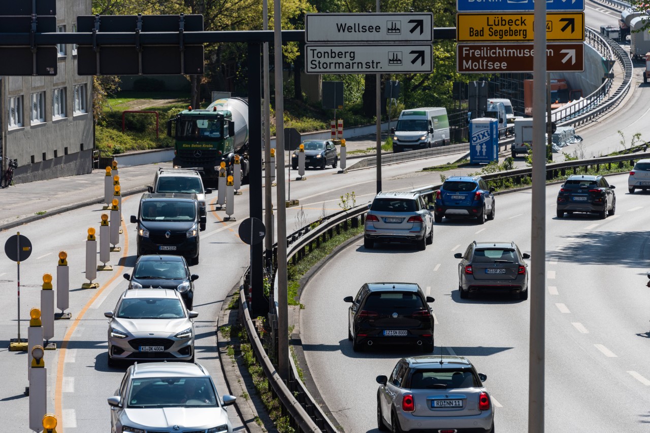 Die B76 in Kiel ist eine Stau-Falle. 