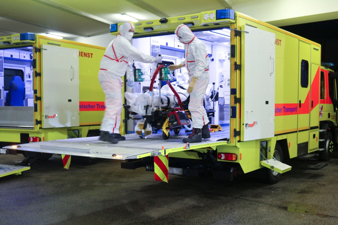 Ende November wurden mehrere Corona-Patienten aus Bayern ins Universitätsklinikum nach Lübeck gebracht.