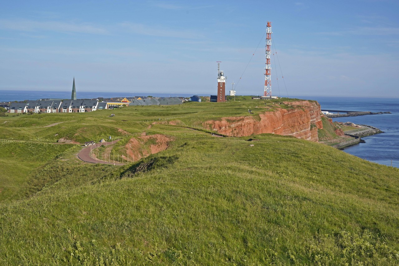 Blick auf die Nordsee-Insel Helgoland.