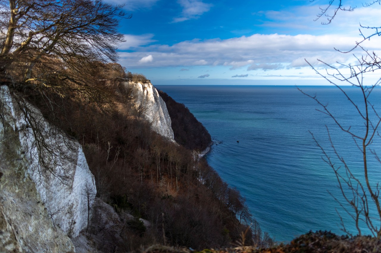 Der Sturm hatte Folgen für die Steilküste von Rügen.