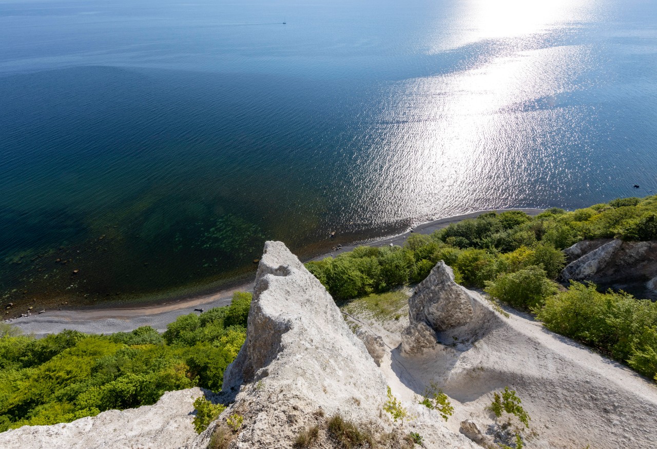 Kreidefelsen auf Rügen – bei idyllischerem Wetter