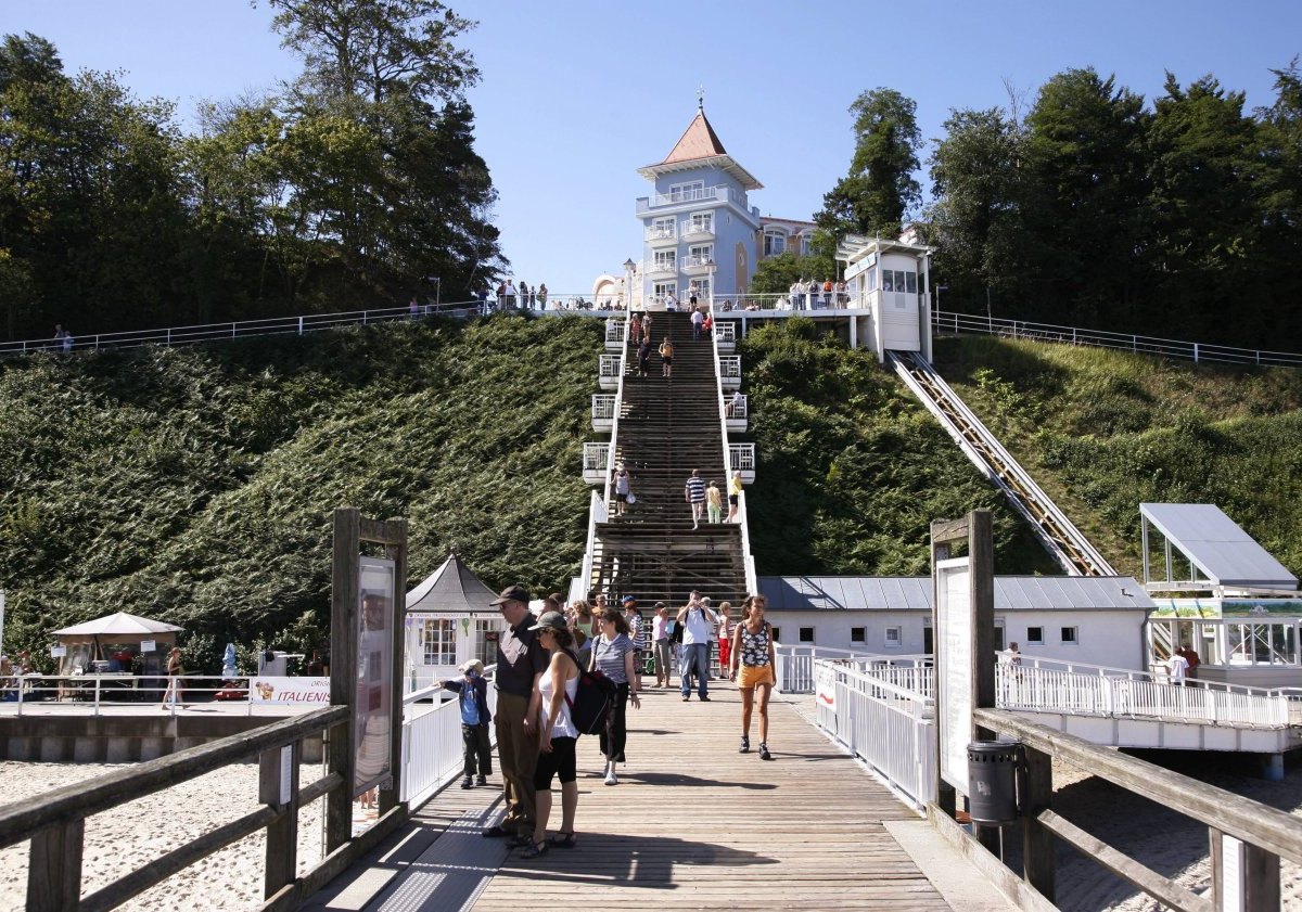 Rügen Ostsee Aufzug Strand Defekt Sellin Göhren