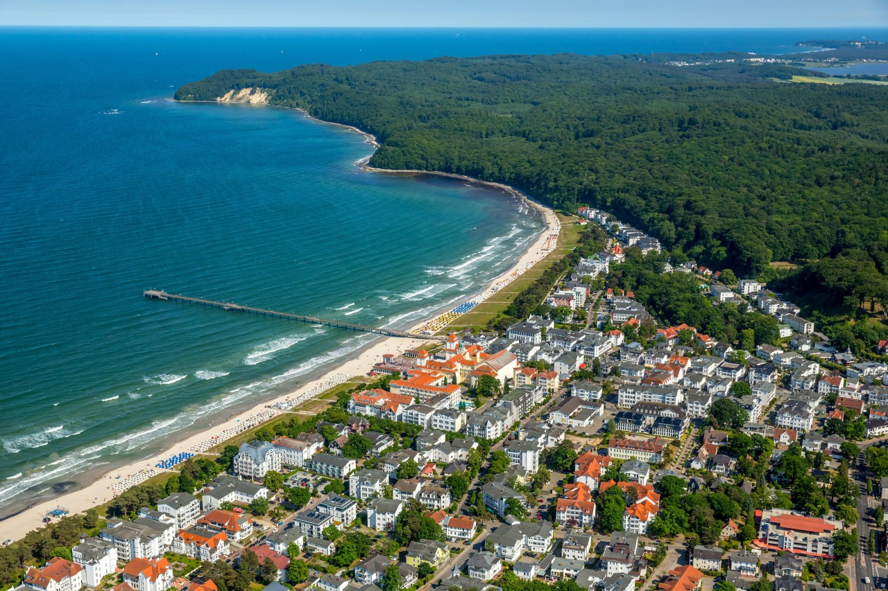 Die Insel Rügen von oben.