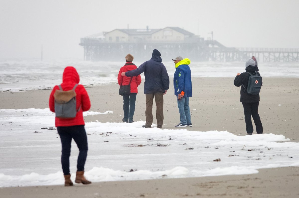 Sankt Peter-Ording SPO Nordsee Strand Wetter abbaden anbaden Urlaub Sommer