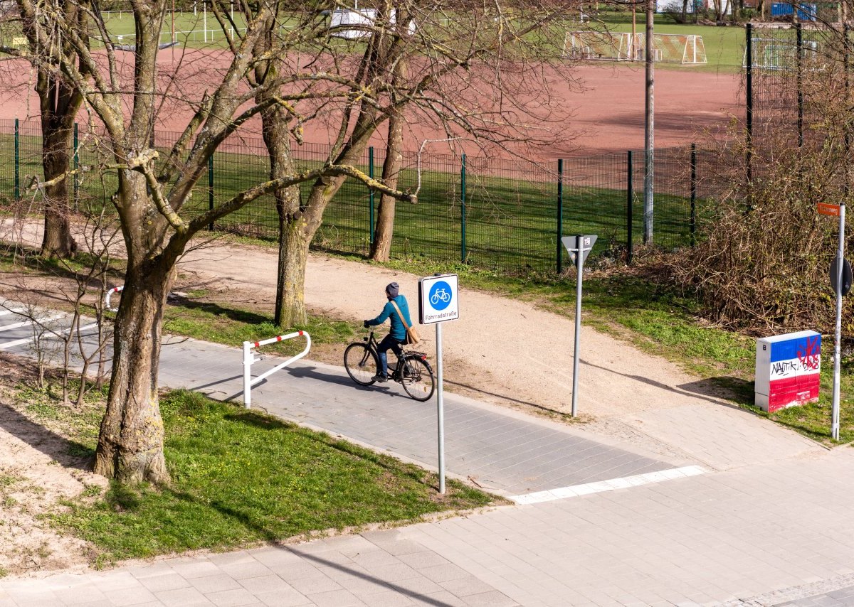 Schleswig-Holstein Kiel Radfahrer Ampel