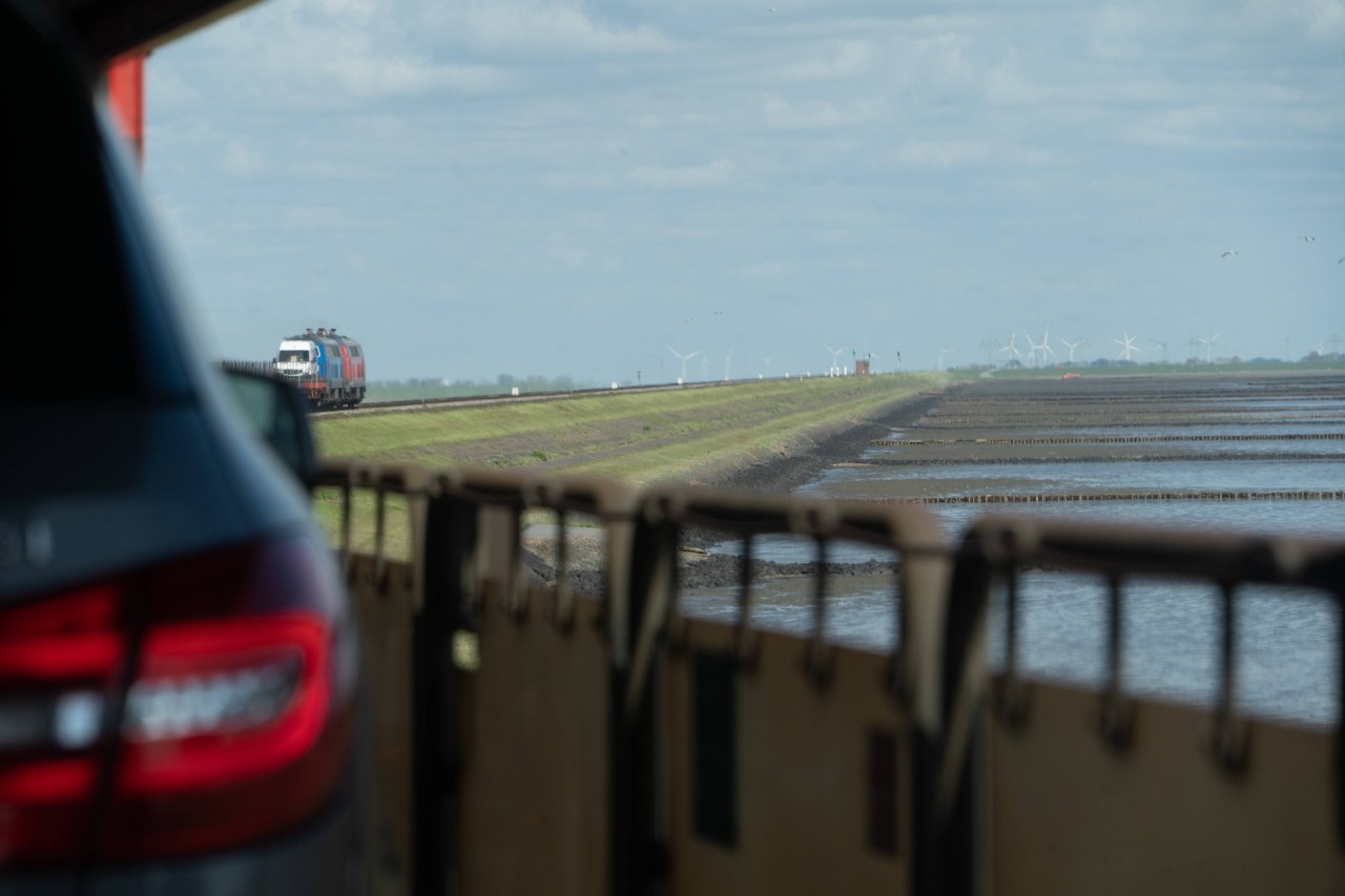 Der Sylt-Autozug der Deutschen Bahn.