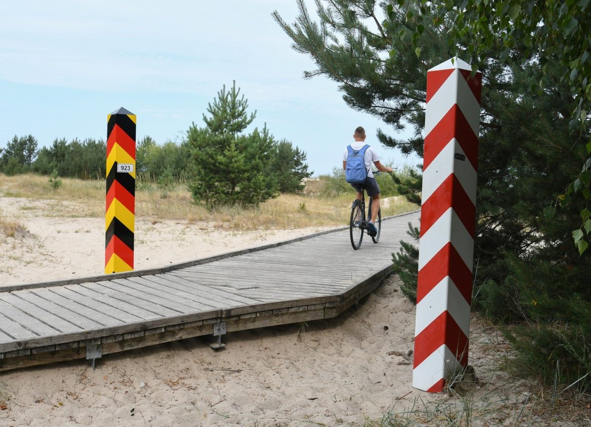Usedom Ahlbeck Grenze Pendler Corona-Schnelltestzentrum MV Corona-Test