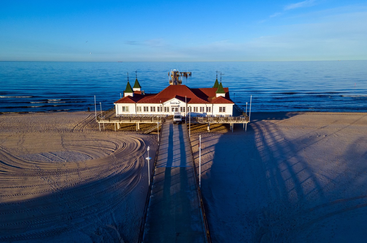 Die Seebrücke auf Usedom.