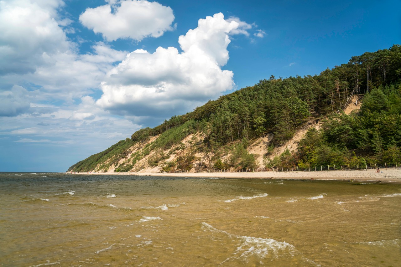 Der Strand der Insel Wollin.