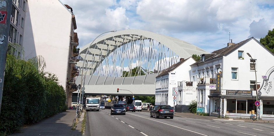 Hat für viel Ärger gesorgt: der Stabbogen-Entwurf der Bahn