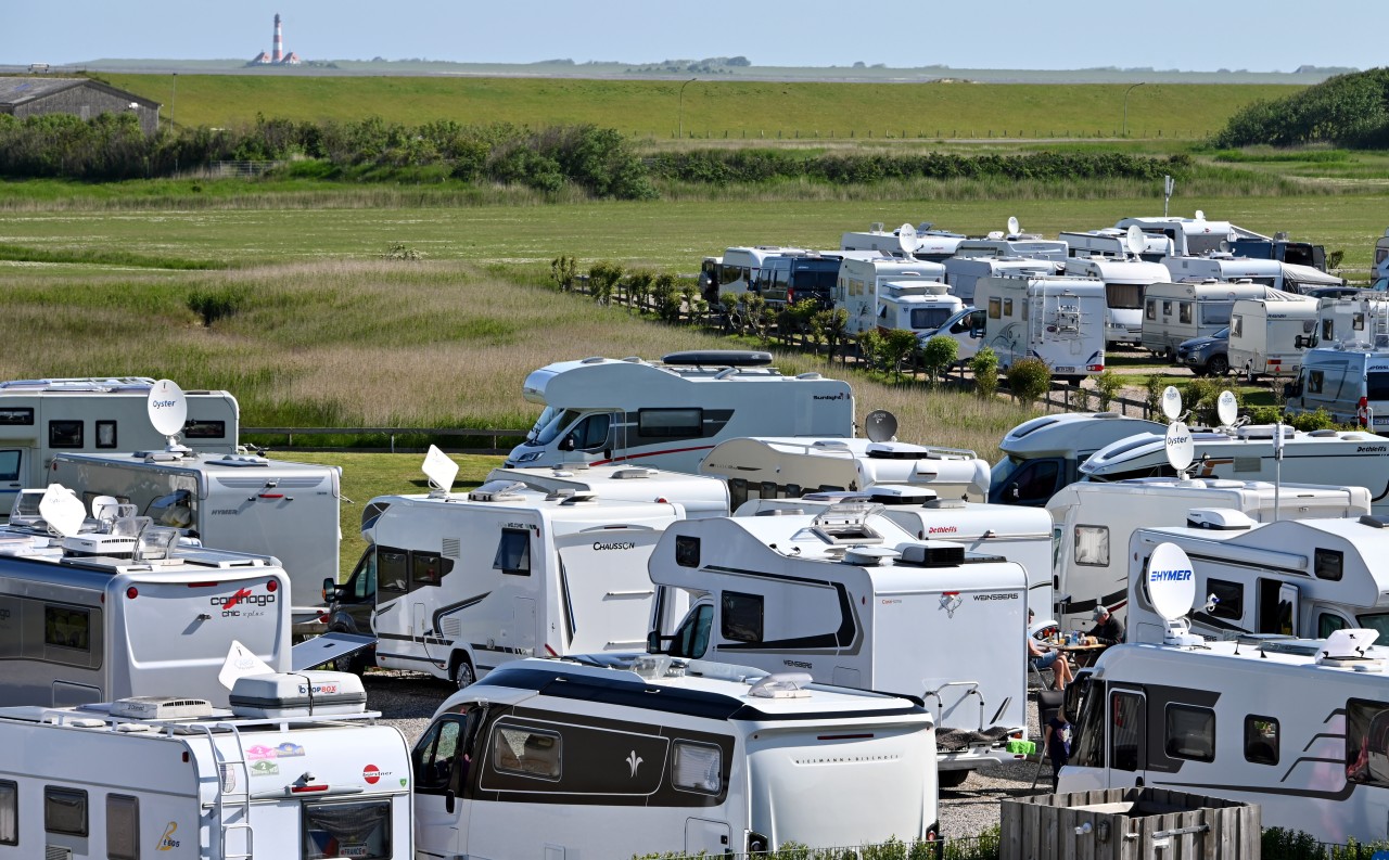 Camping ist sehr beliebt, nicht nur im Norden – wie hier in Sankt Peter-Ording.