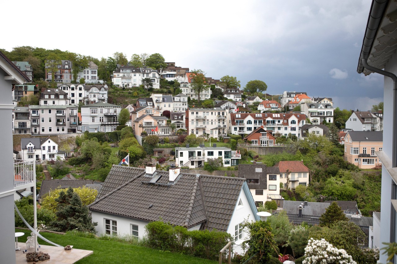 Das Treppenviertel in Hamburg-Blankenese.