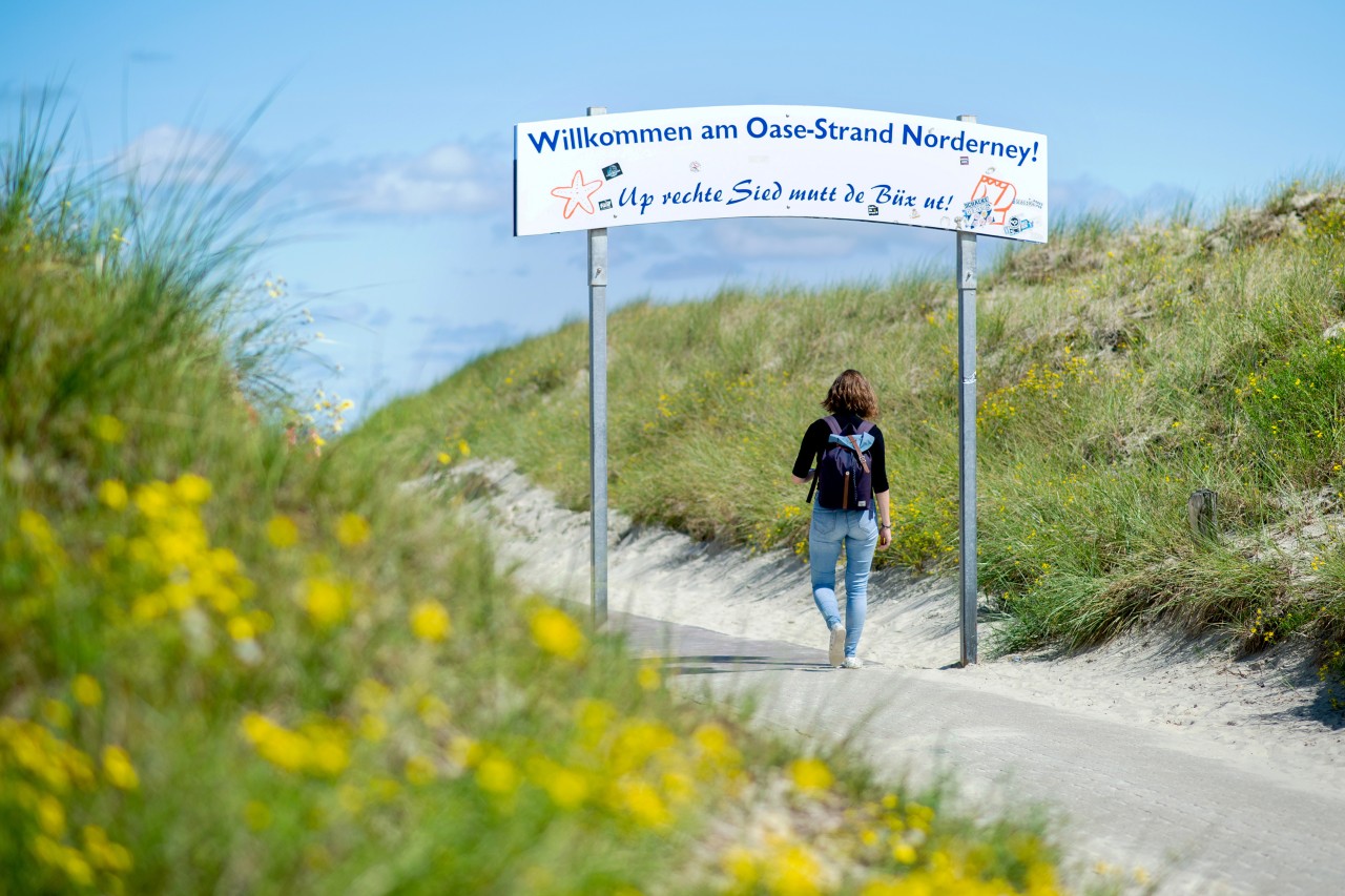 Auf Norderney ist Nacktbaden am Strand „Oase“ möglich.