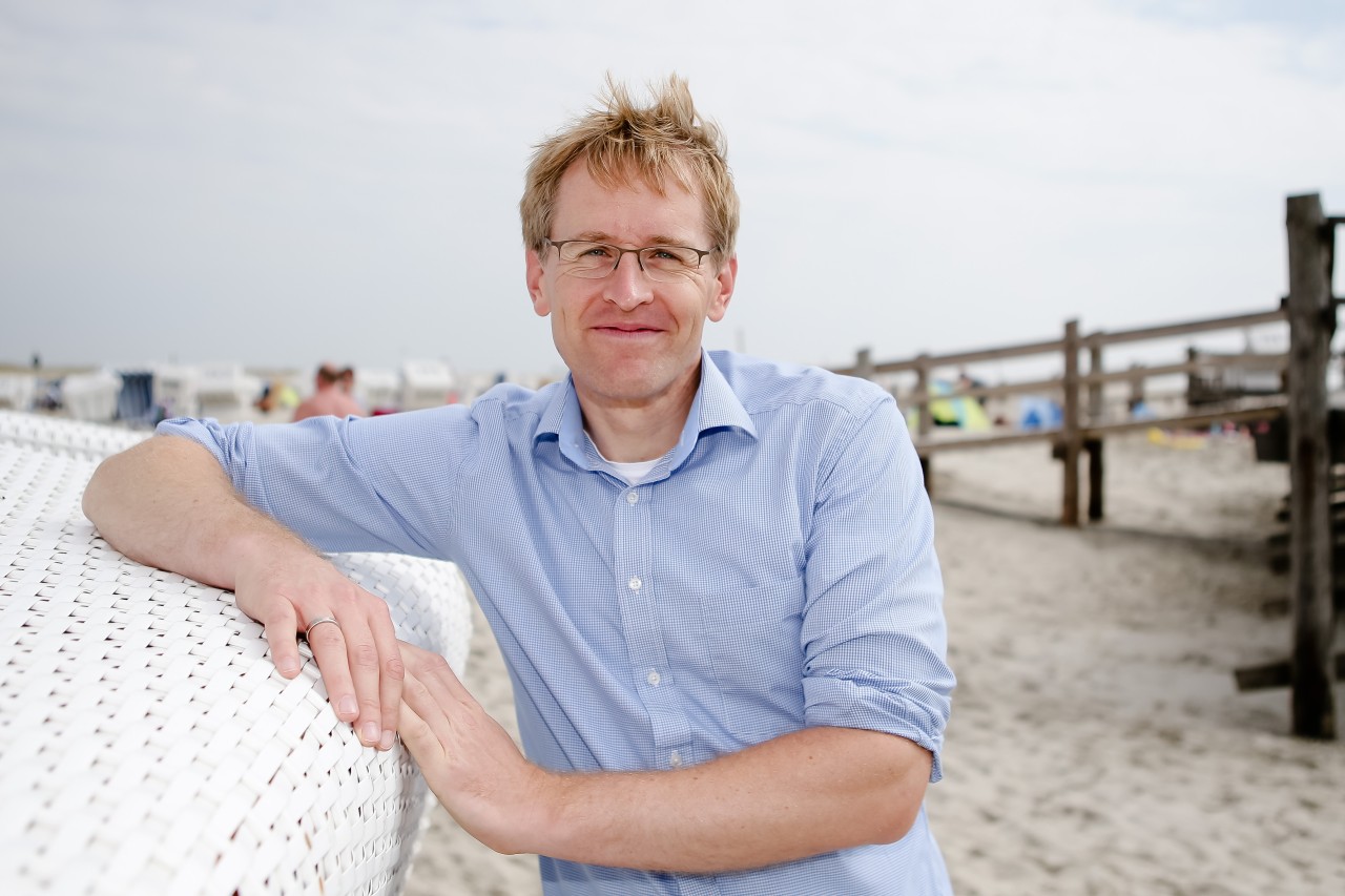 Daniel Günther, Ministerpräsident von Schleswig-Holstein in Sankt Peter-Ording im Jahr 2018