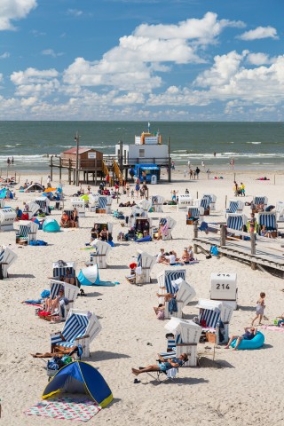 Urlauber in Sankt Peter-Ording (SPO)