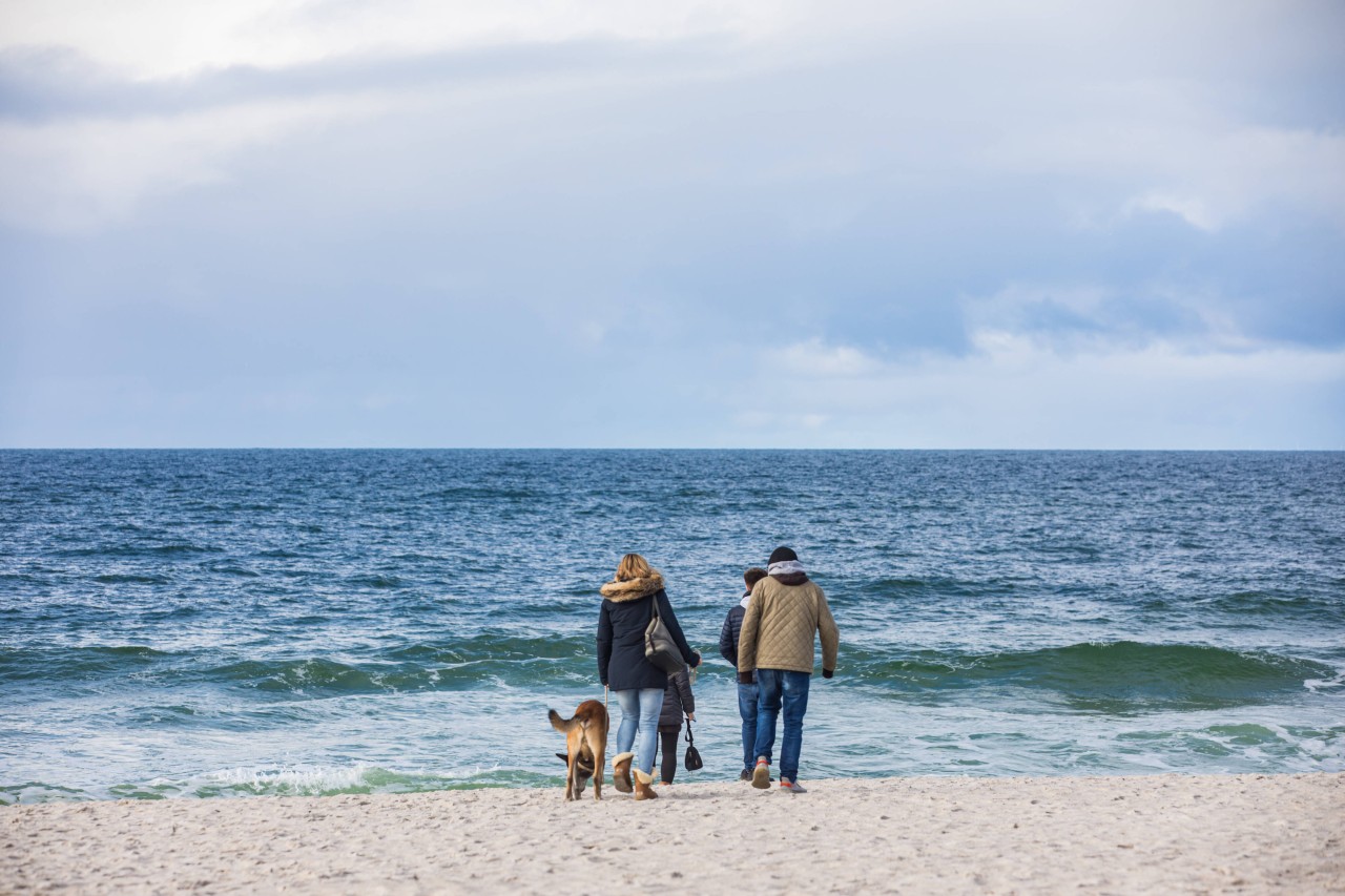 Spaziergänger am Strand von Sylt. Ab Montag werden hier fast nur noch Einheimische zu sehen sein.