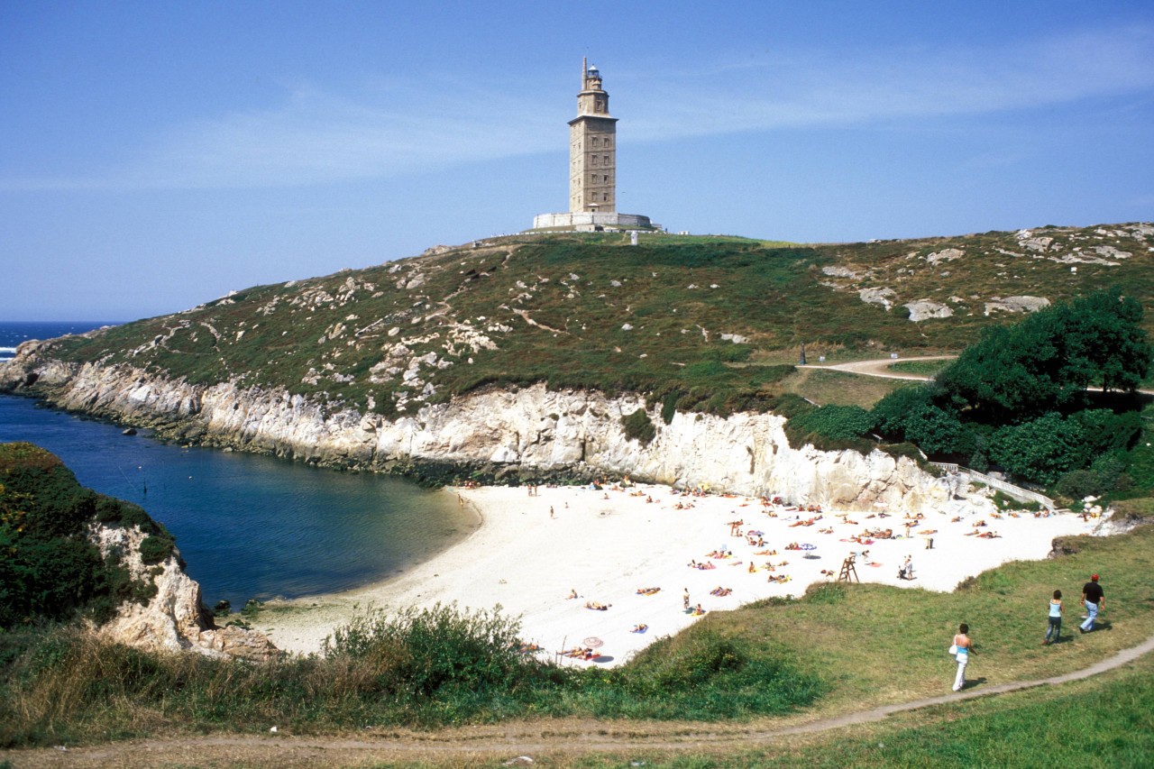 Aida: Der Herkulesturm in La Coruña.