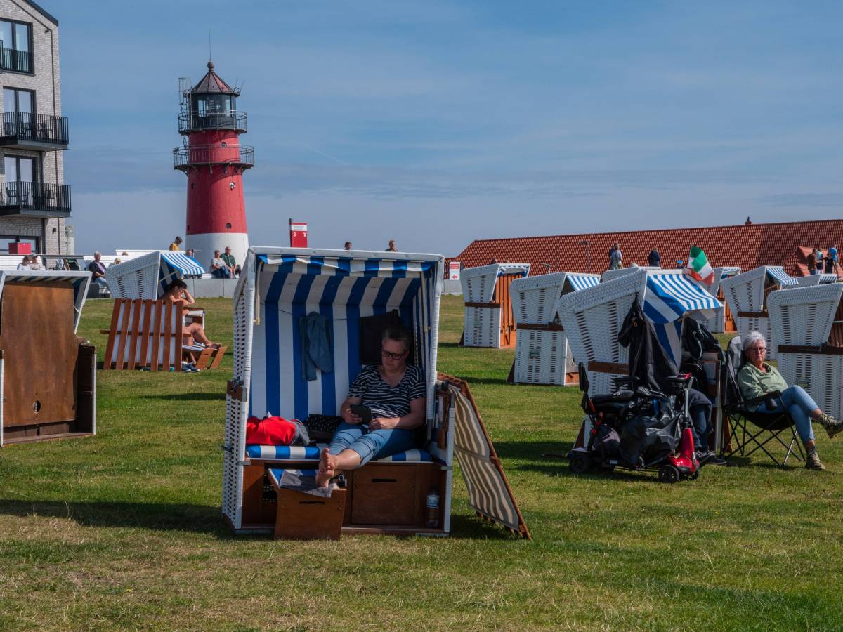 Diese Installation spalten die Meinungen an der Nordsee.