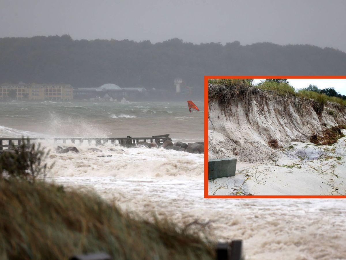 Sturmflut an der Ostseeküste