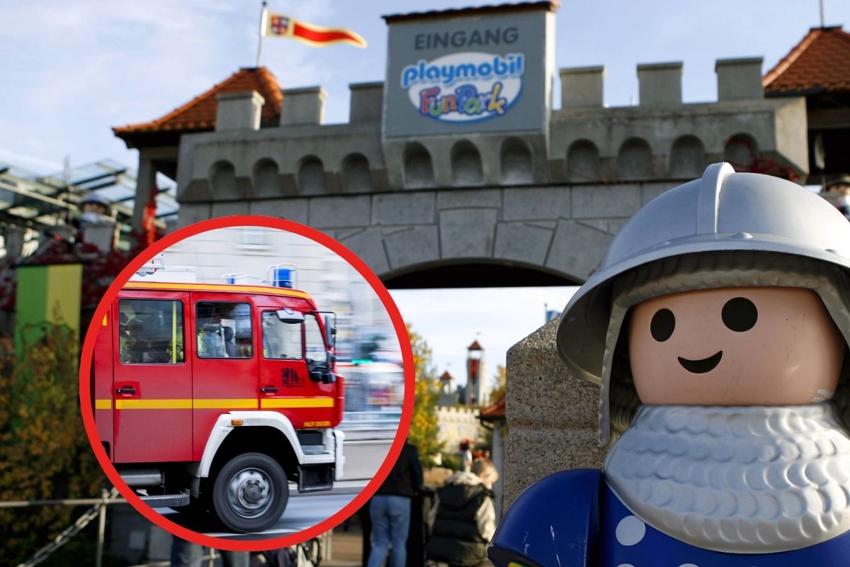 Im Playmobil-Funpark kam es zu einem Feuerwehr Großeinsatz.