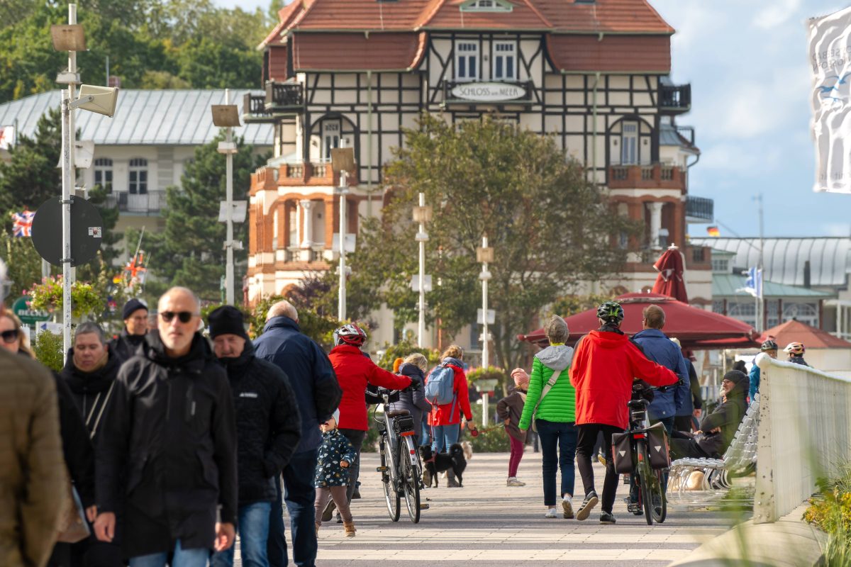 Strand im Ostseebad Kühlungborn im Landkreis Mecklenburg-Vorpommern