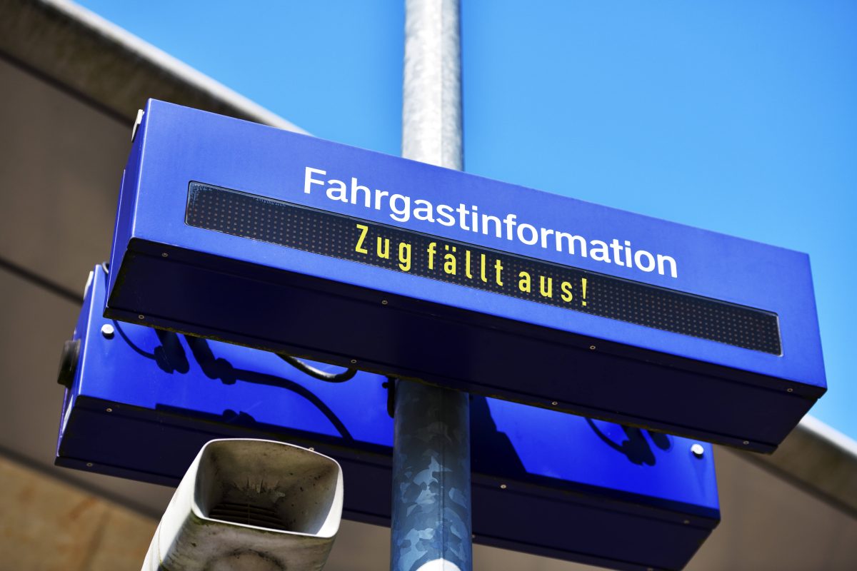 Pendler müssen sich auf Zugausfälle einstellen.