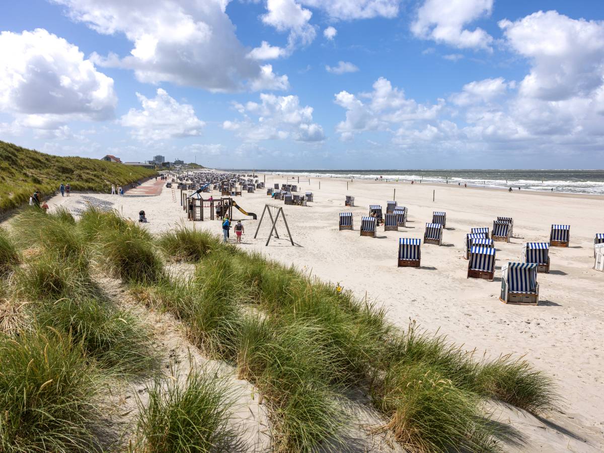 Stand mit Strandkörben