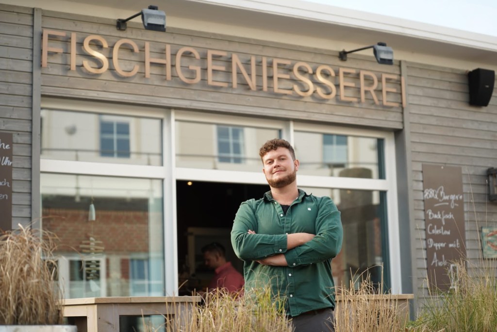 Restaurant Fischgeniesserei mit Inhaber
