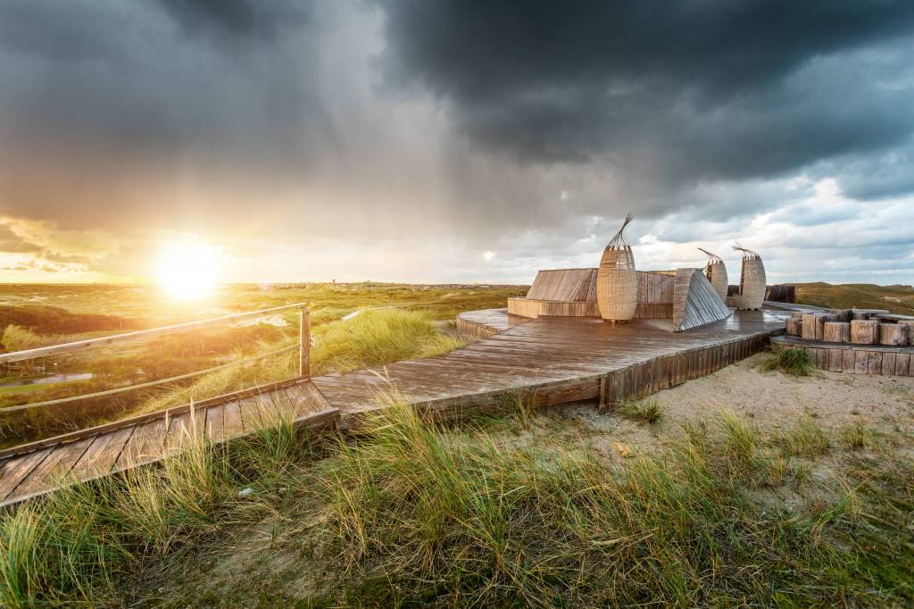 Aussichtsplattform in den Dünen