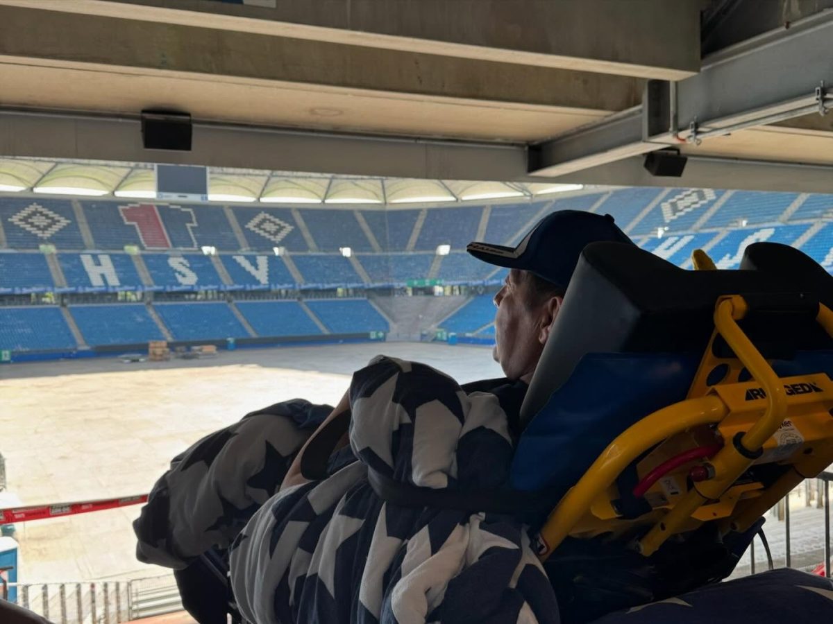 Ulli im HSV-Stadion.