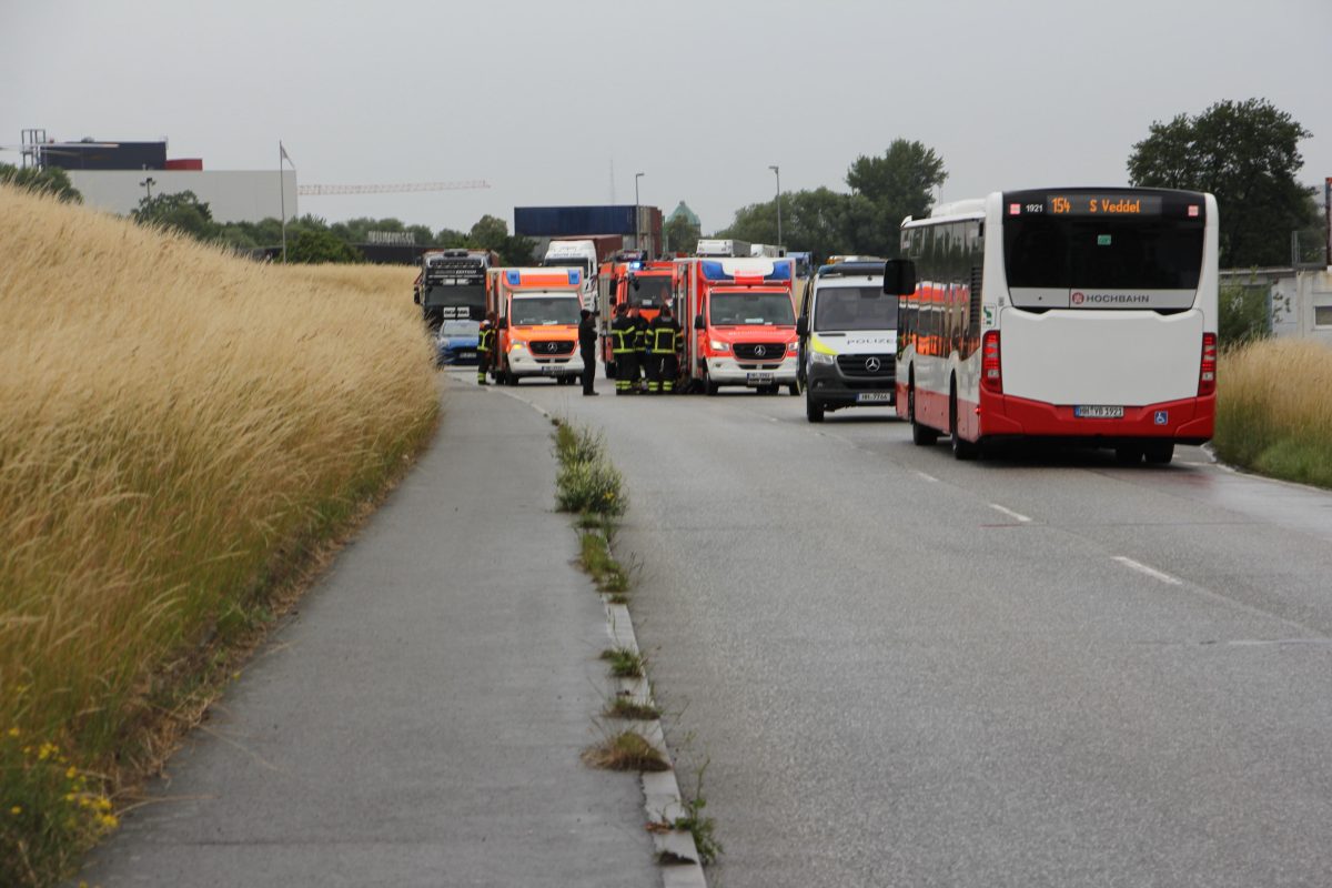 Unfall in Hamburg-Wilhelmsburg
