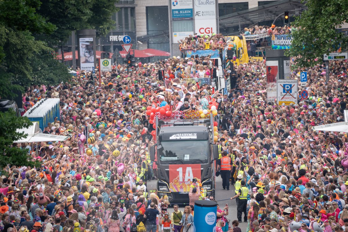 Der Schlagermove 2024 in Hamburg.