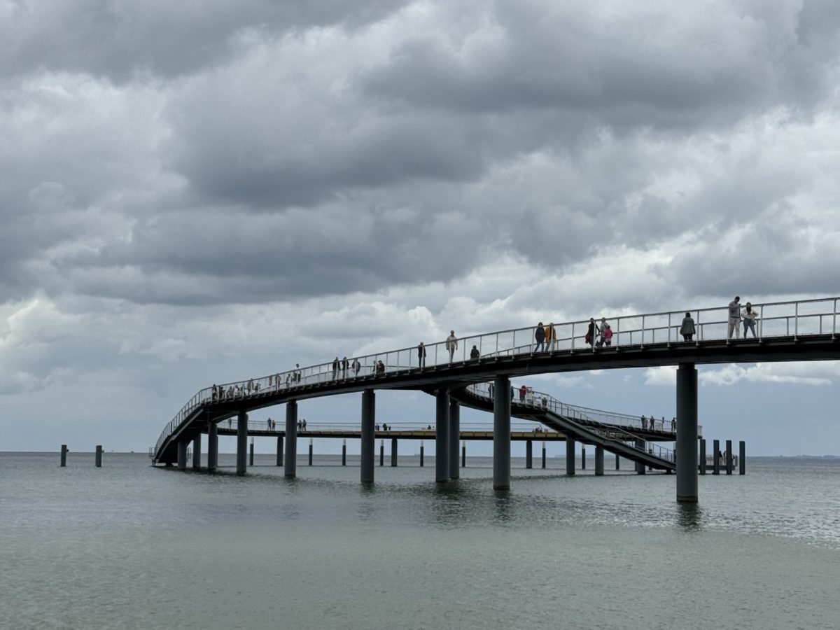 Die neue Seebrücke am Timmendorfer Strand.